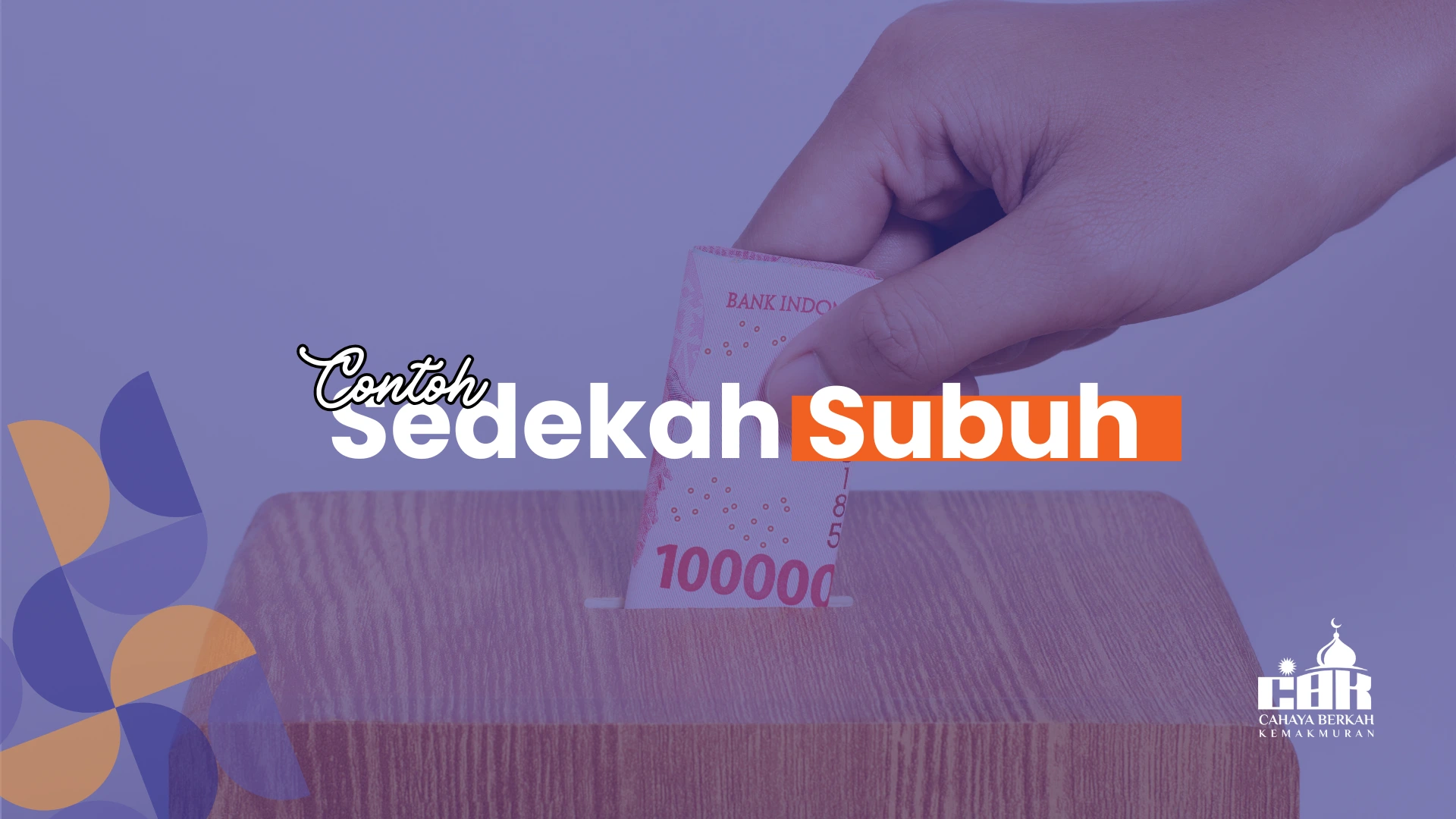 contoh sedekah di waktu subuh